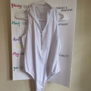 White Amazon Bodysuit